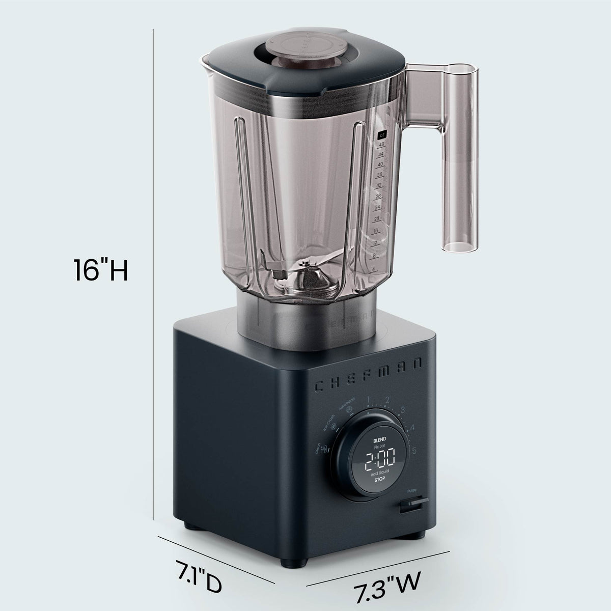 Obliterator® 48 oz Power Blender + Two Travel Jars - Midnight