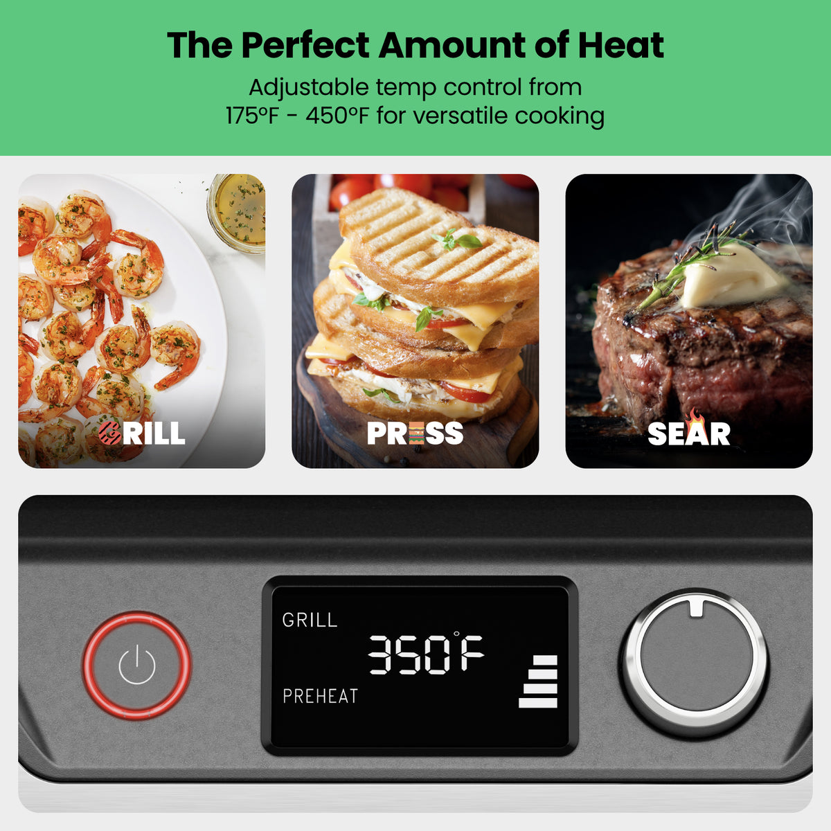 5-in-1 Digital Panini Press Grill