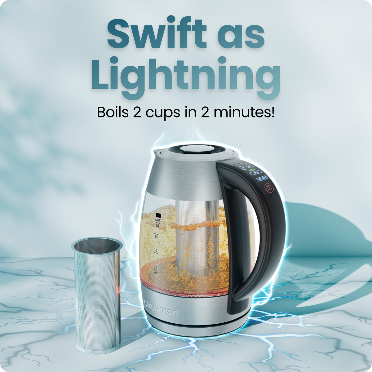 Lightning 1.8L Custom-Temp™ Electric Kettle