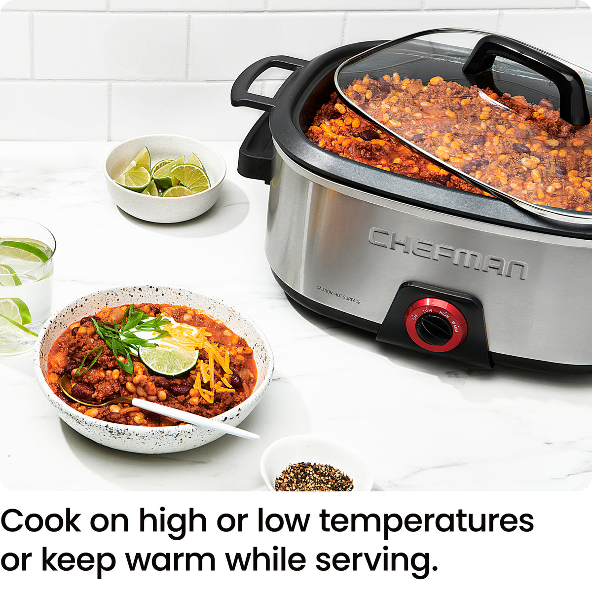 Family-Sized 6 Qt. Slow Cooker