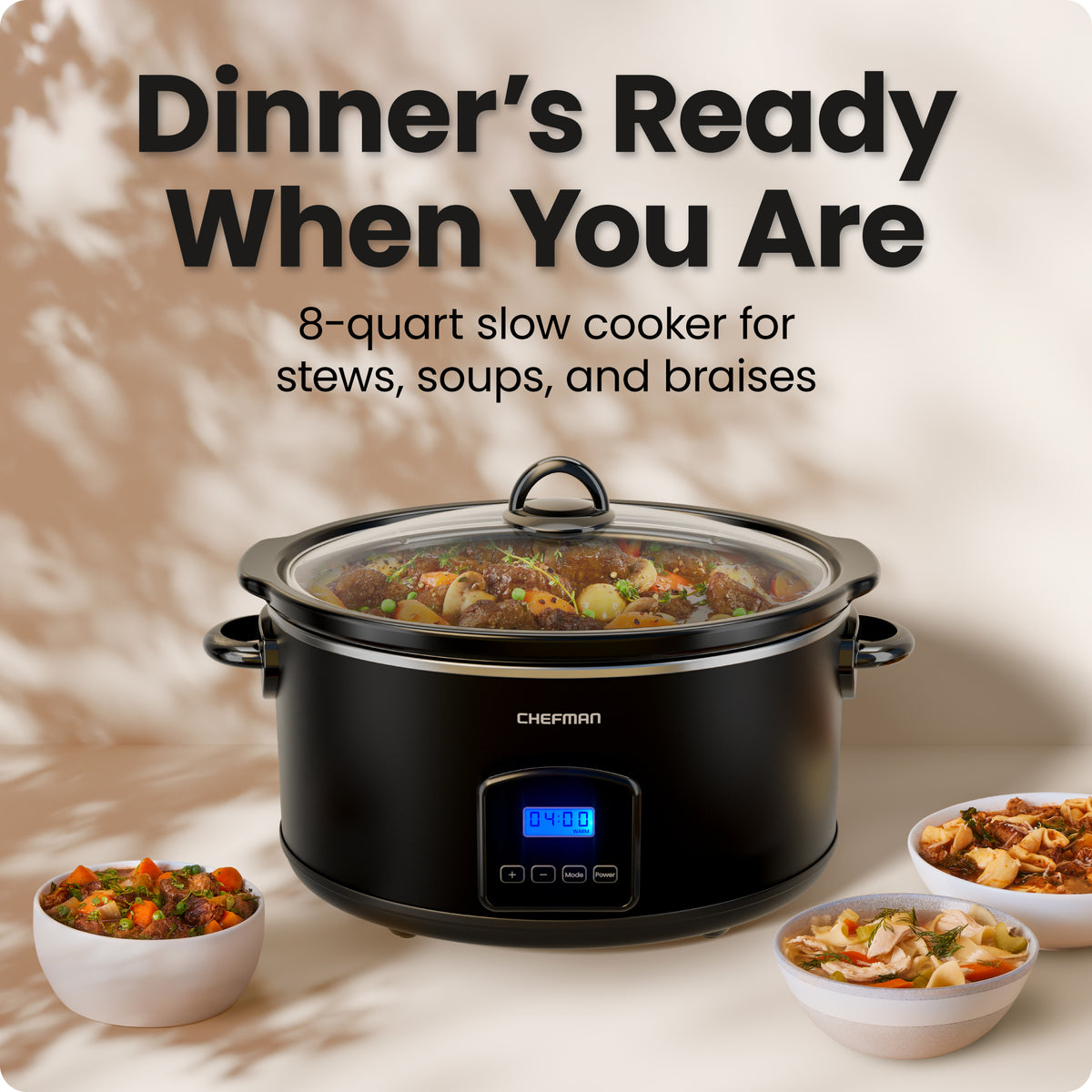 8 Qt. Digital Slow Cooker