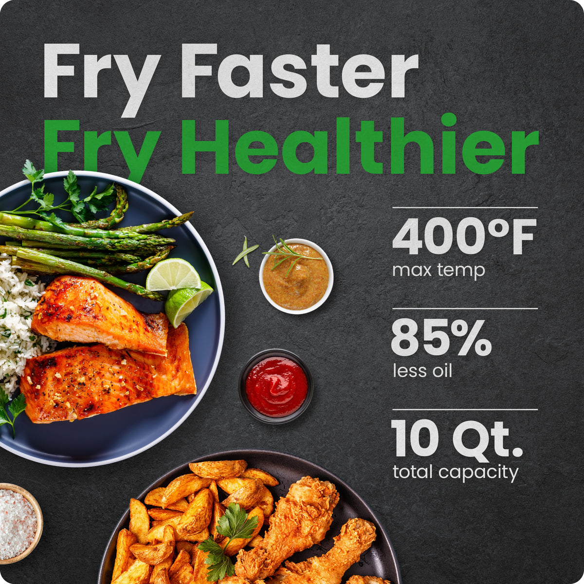 Multifunctional Digital Air Fryer - 10 Quart