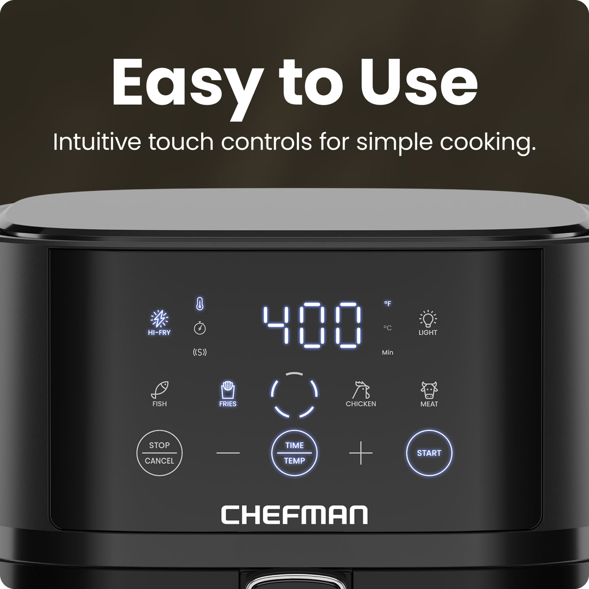 TurboFry® Touch 4-Quart Easy-View Air Fryer
