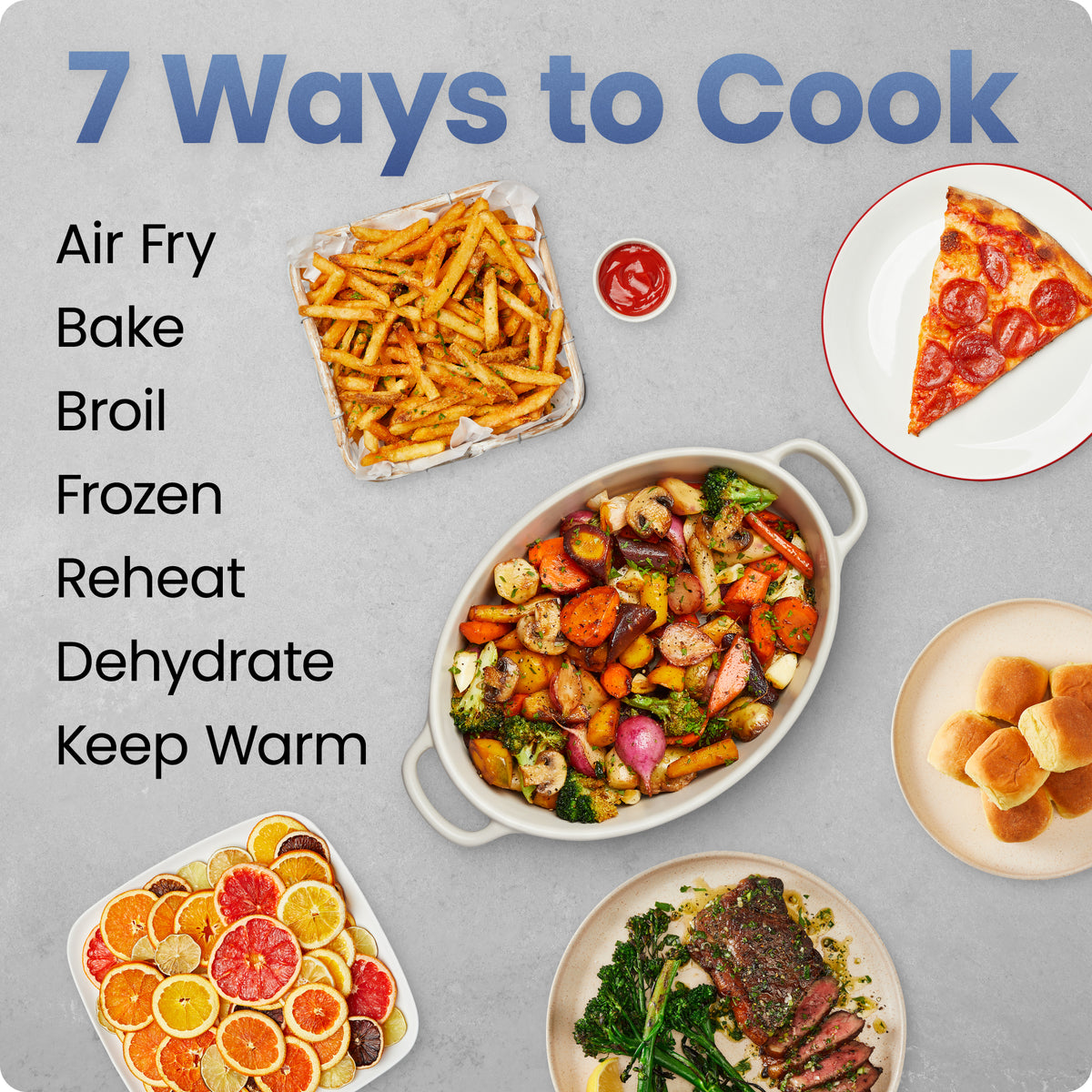 9 Qt. TurboFry® 7-in-1 Air Fryer with Powerful DC Motor