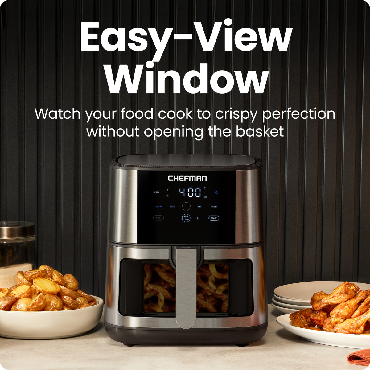Turbofry® Easy View 8 Qt. Stainless Steel Air Fryer