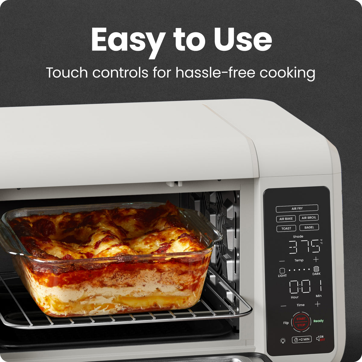 EasyAir 15 Qt. Toaster Oven Air Fryer - White