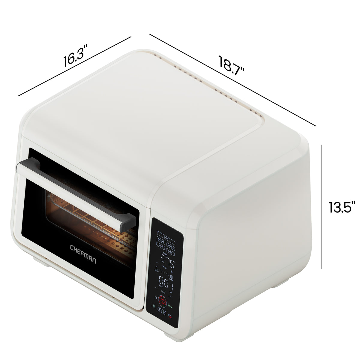 EasyAir 15 Qt. Toaster Oven Air Fryer - White