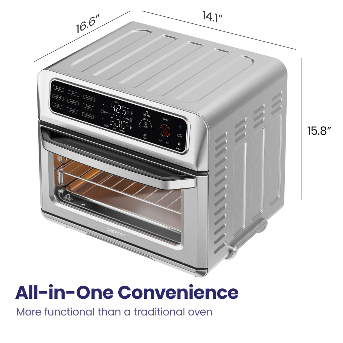 Horno + freidora de aire ExacTemp™ Chefman
