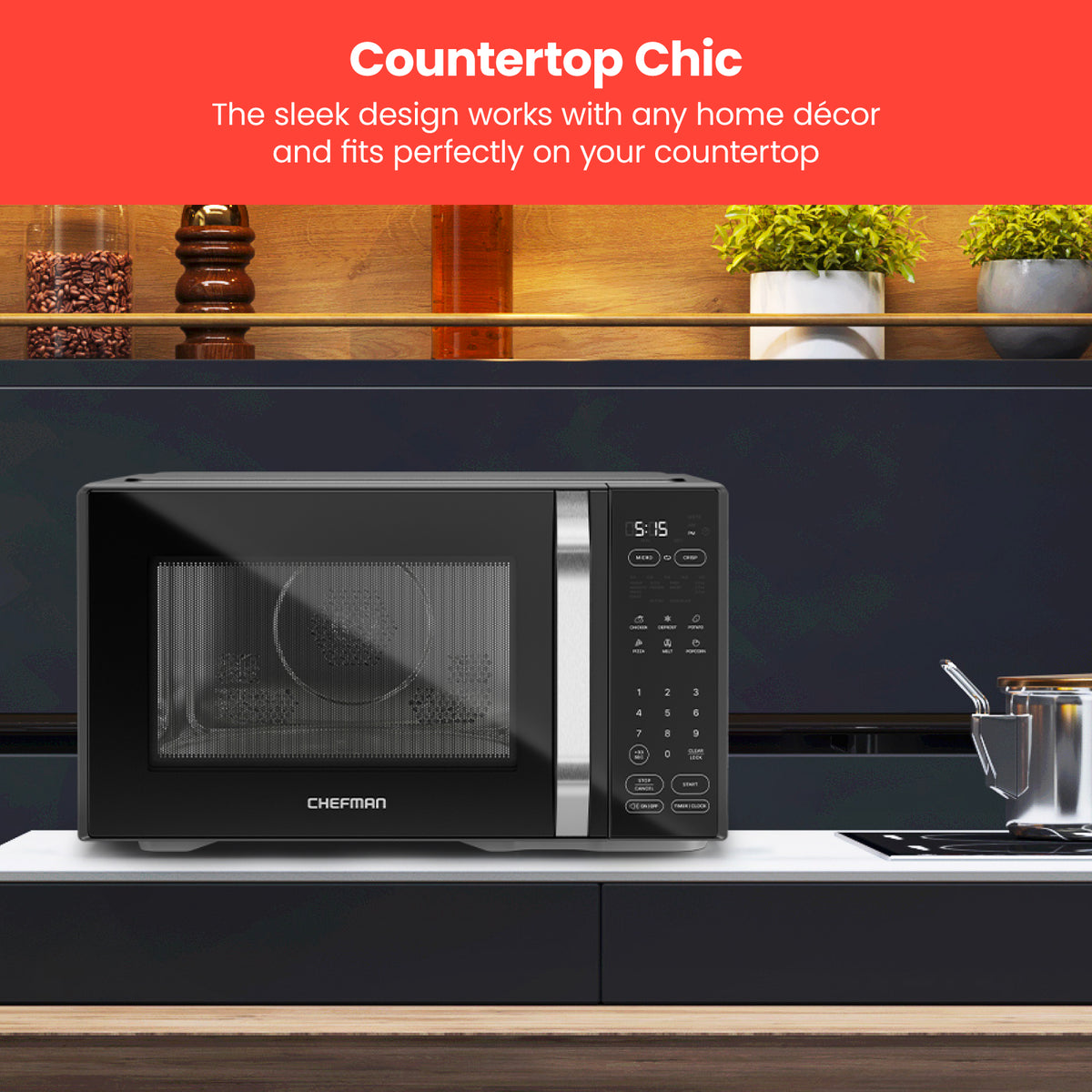 MicroCrisp® Countertop 1.1 Cu. Ft. Digital Microwave Oven