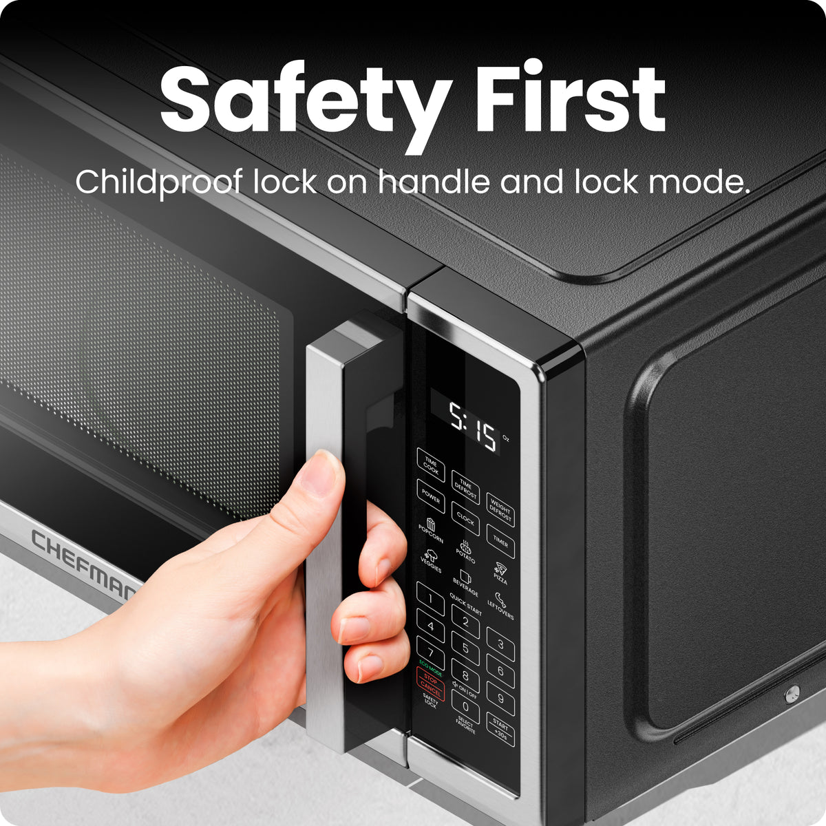Countertop 0.7 Cu. Ft. Digital Stainless Microwave Oven