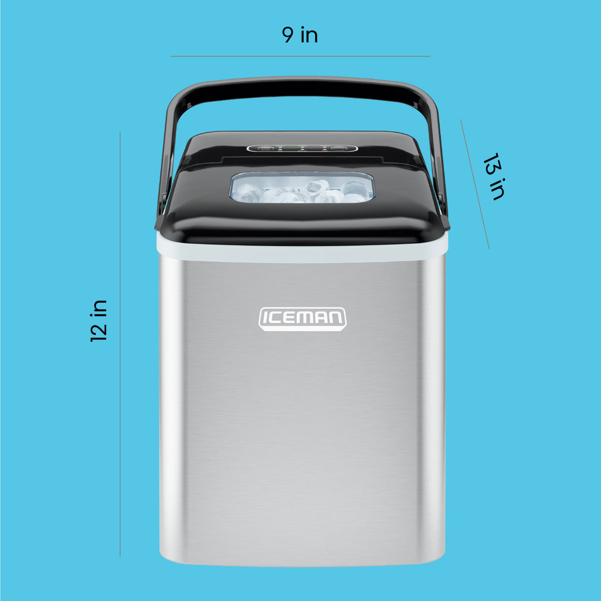 Máquina de hielo de dos tamaños de Iceman®