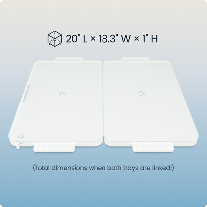 Everything Warmer™ Modular Expanding Warming Tray - Two 10” x 16” Trays
