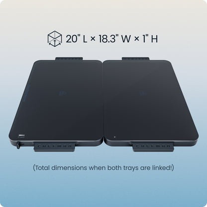 Everything Warmer™ Modular Expanding Warming Tray - Two 10” x 16” Trays