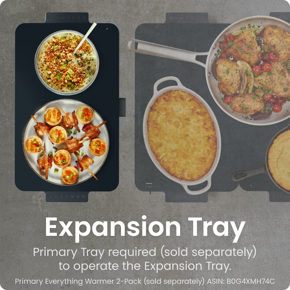 Everything Warmer™ Expanding Warming Tray, One Expansion Tray (Primary Tray Sold Separately)