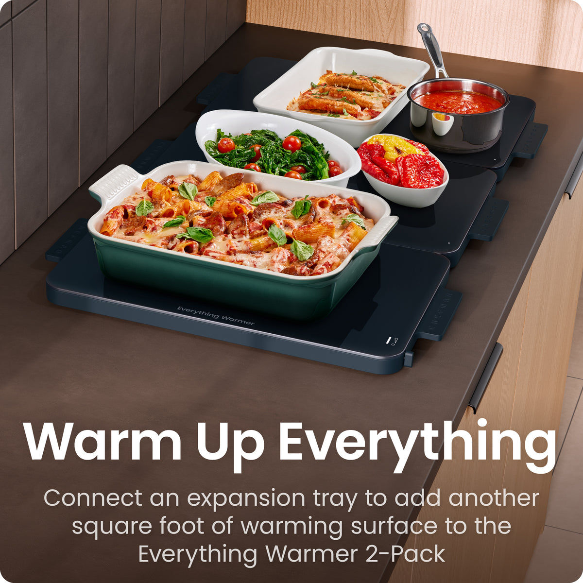 Everything Warmer™ Expanding Warming Tray, One Expansion Tray (Primary Tray Sold Separately)