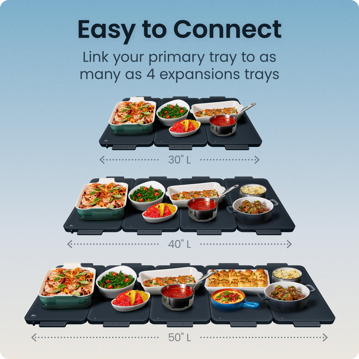 Everything Warmer™ Expanding Warming Tray, One Expansion Tray (Primary Tray Sold Separately)