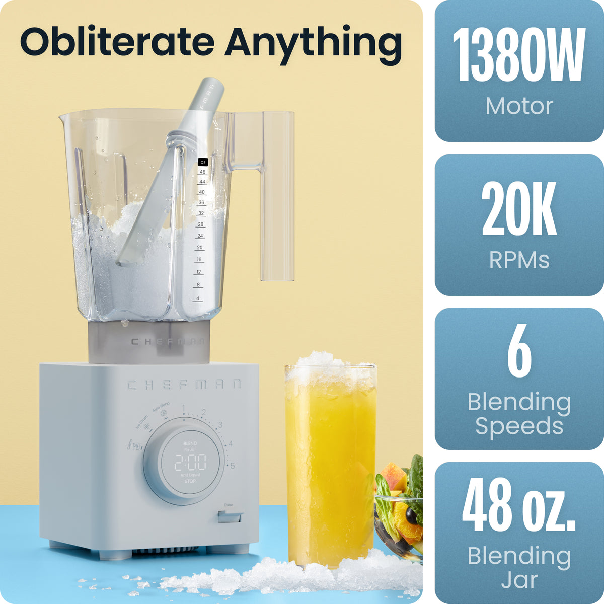 Obliterator® 48 oz Power Blender - Concrete