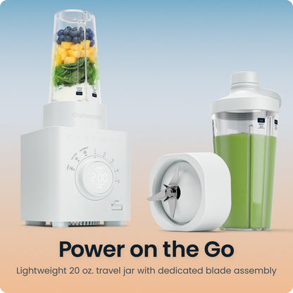 Obliterator® 48oz Power Blender + Travel Jar - Concrete