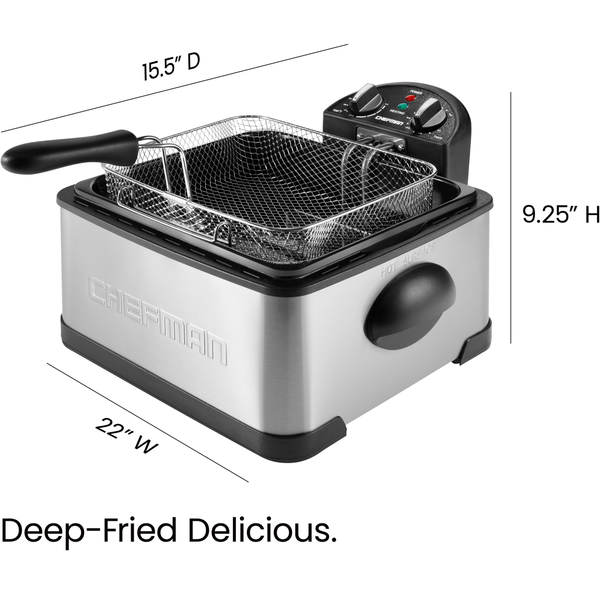 Freidora jumbo de doble cocción