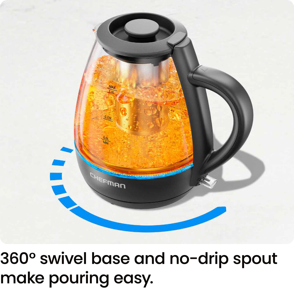 Fast-Boil™ 1L Tea Infuser Kettle