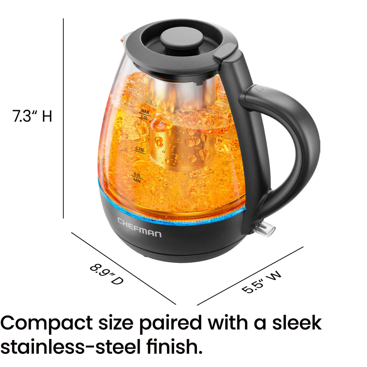 Fast-Boil™ 1L Tea Infuser Kettle
