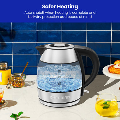 1.2L Electric Tea Kettle with Removable Lid