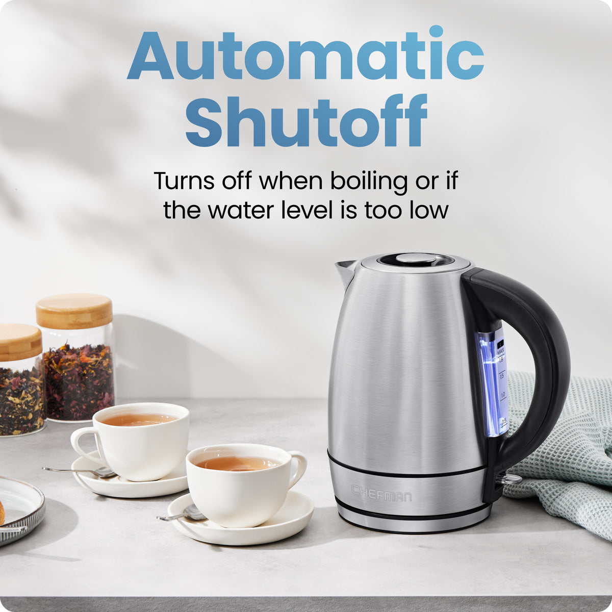 1.8 Liter Electric Kettle w/ Lift-Out Lid
