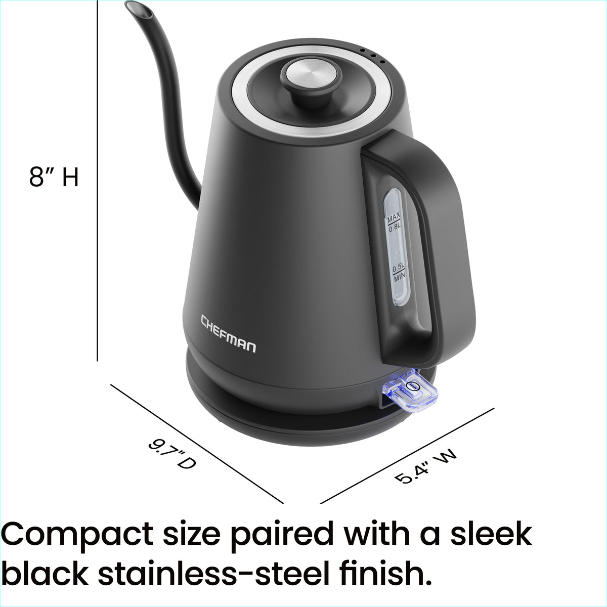 0.8L Electric Gooseneck Kettle
