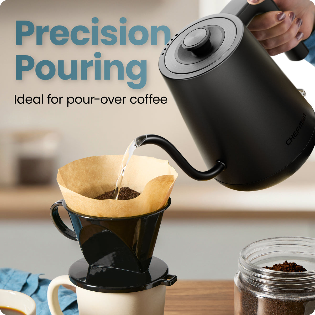 Fast-Boil™ 0.8L Gooseneck Kettle