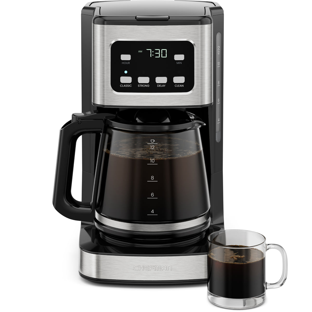 12-Cup Programmable Digital Coffee Maker