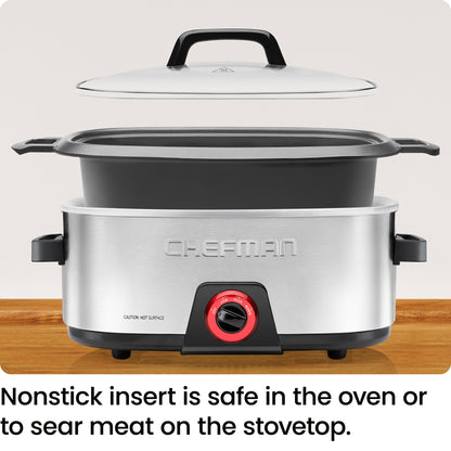 Family-Sized 6 Qt. Slow Cooker