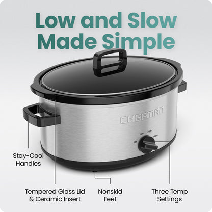 7-Quart Stainless Steel Slow Cooker