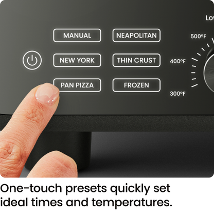 Horno de pizza eléctrico de interior de alta temperatura (800 °F) (acero inoxidable) 