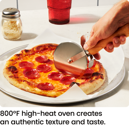 Horno de pizza eléctrico de interior de alta temperatura (800 °F) (acero inoxidable) 