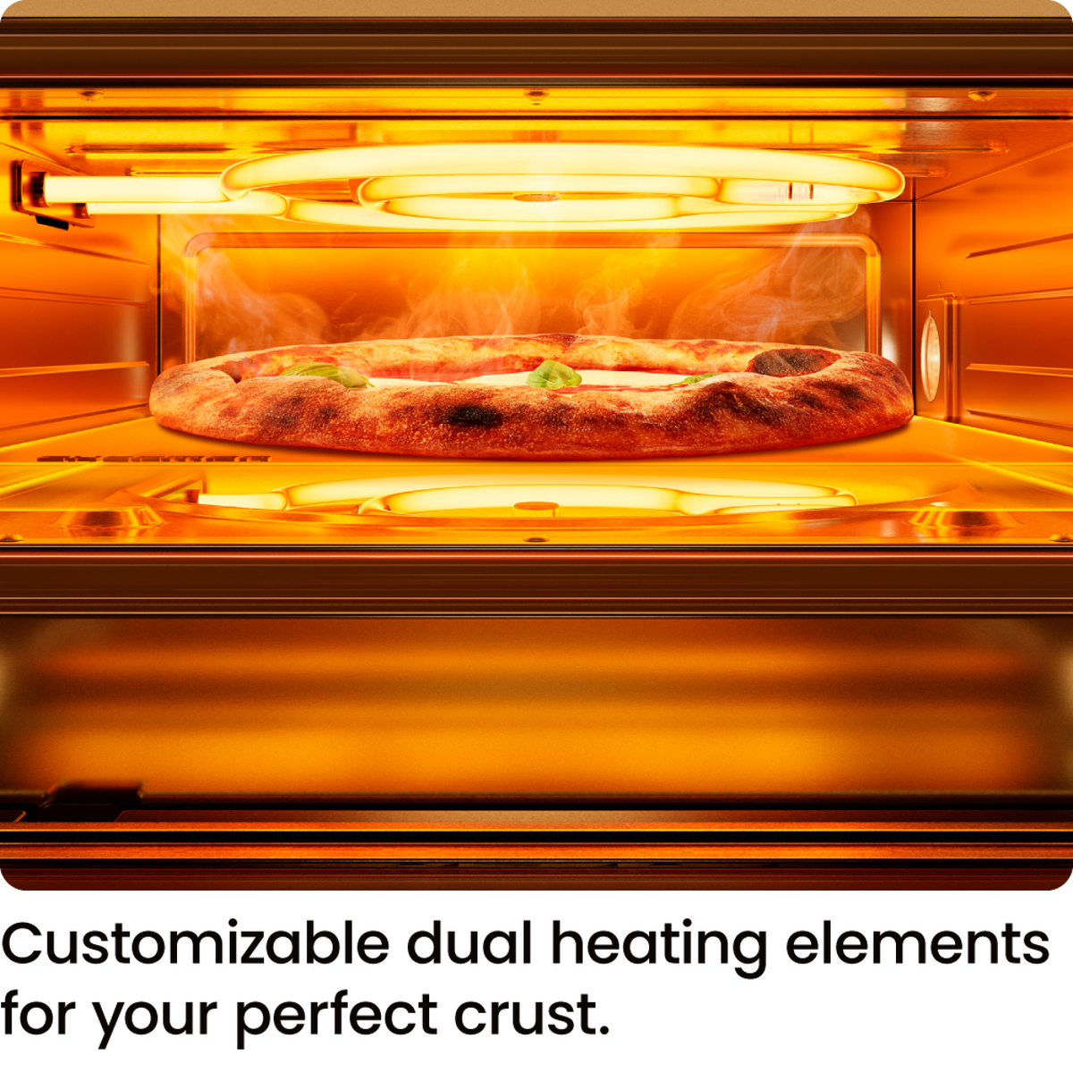 Horno de pizza eléctrico de interior de alta temperatura (800 °F) (acero inoxidable) 