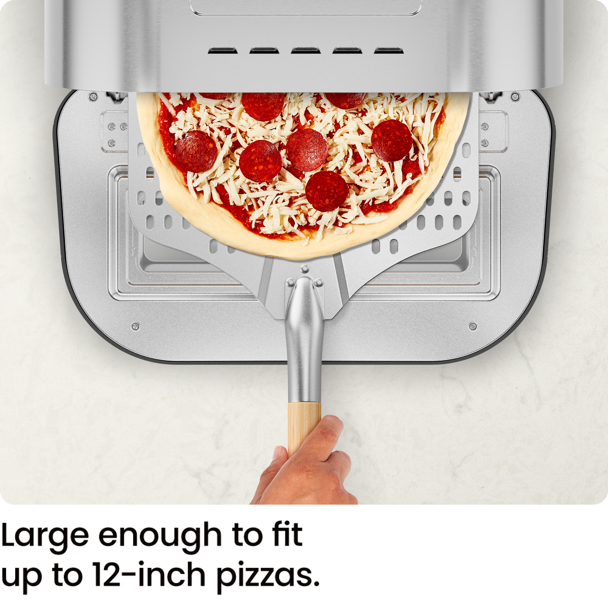 Horno de pizza eléctrico de interior de alta temperatura (800 °F) (acero inoxidable) 