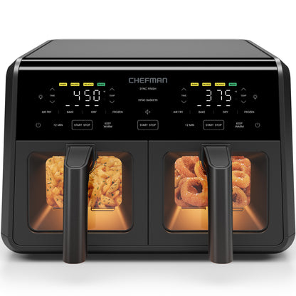 9 Qt. TurboFry® Dual Basket Air Fryer with Window
