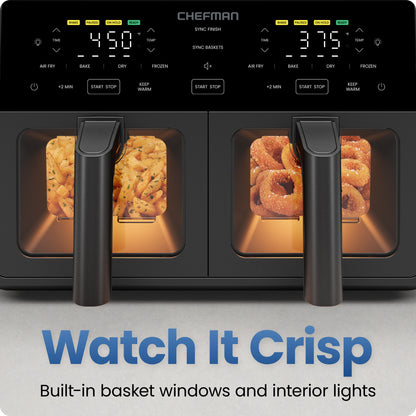 9 Qt. TurboFry® Dual Basket Air Fryer with Window