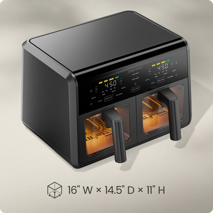 9 Qt. TurboFry® Dual Basket Air Fryer with Window