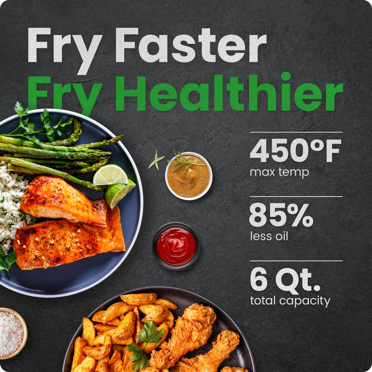 TurboFry® Touch 6-Quart Easy-View Air Fryer