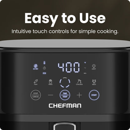 TurboFry® Touch 6-Quart Easy-View Air Fryer