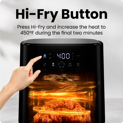TurboFry® Touch 6-Quart Easy-View Air Fryer