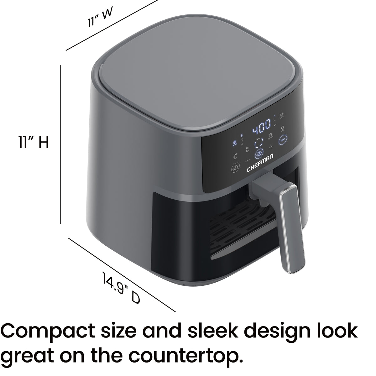 TurboFry® Touch 6 Qt Easy-View Air Fryer