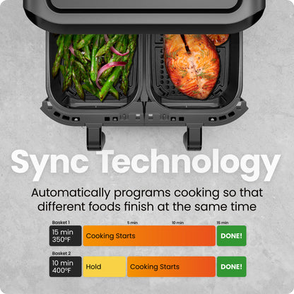 TurboFry® Touch 6 Qt. Dual-Window Air Fryer