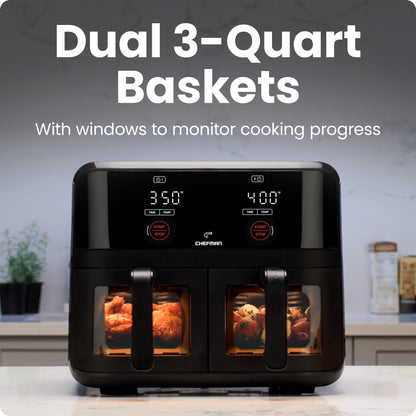 TurboFry® Touch 6 Qt. Dual-Window Air Fryer
