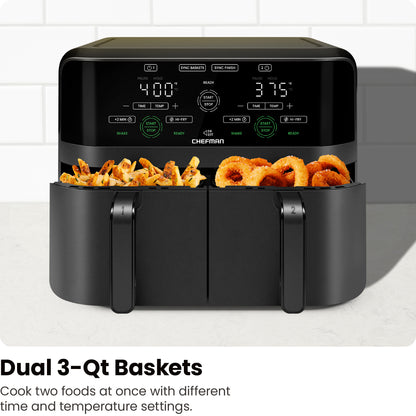 TurboFry® Touch 6 Qt. Dual-Basket Air Fryer