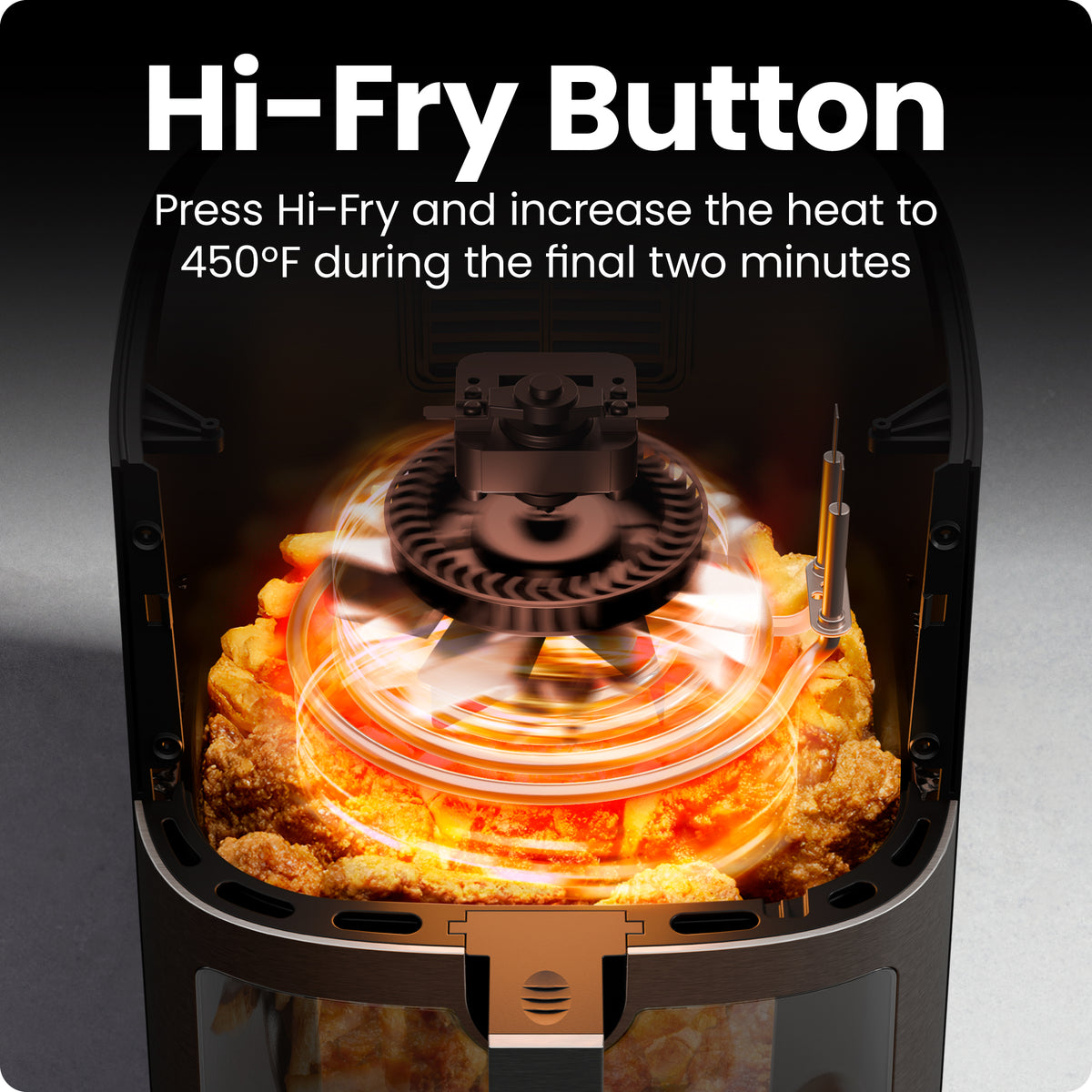 Turbofry® Easy View 8 Qt. Stainless Steel Air Fryer