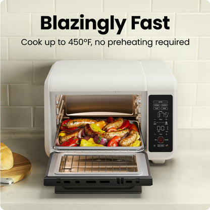 EasyAir 15 Qt. Toaster Oven Air Fryer - White