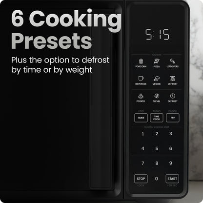 Horno microondas digital de encimera de 0.7 pies cúbicos
