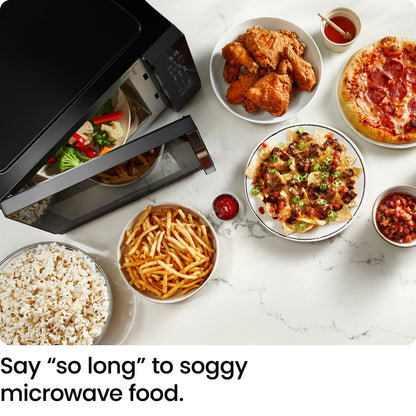 Horno microondas digital de encimera MicroCrisp de 8 pies cúbicos